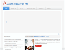 Tablet Screenshot of allianceplasticsuae.com